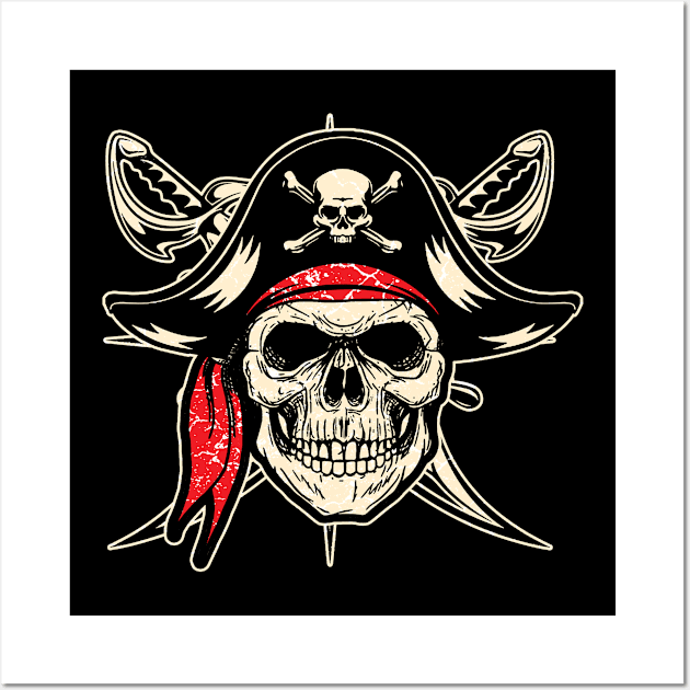 Pirate Skull Wall Art by Mila46